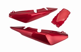 CACHA BAJO ASIENTO + UNION COLIN H. CG150 TITAN M/V ROJO (3pcs) MTC [C80598]